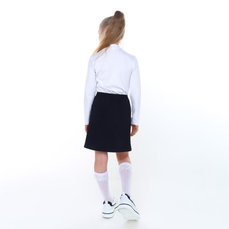 School blouse for a girl, white color, height 122 cm-2