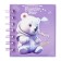 Notebook Gift Book on the crest 80l, line, color block, PVC cover 3D Bear (10x10.5cm) 10539
