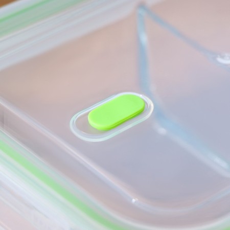Container with a separator and a plastic lid, glass, 1 liter-5