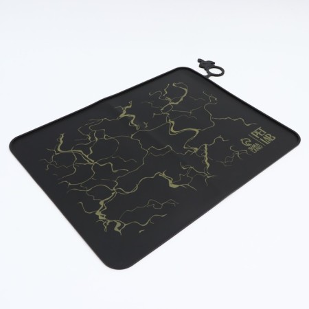 Silicone rug for a bowl, 40 x 30 cm, black marble-3