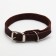 Single-layer leather collar, 30 x 1 cm, Osh 19-27 cm, brown