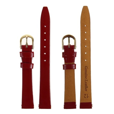 Watch strap, female, 12 mm, harness 65 mm, larynx 105 mm, genuine leather-6