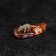 Souvenir "Koshelkaya mouse", brass, amber, 1.5x3 cm