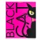 Notebook of 48 sheets in the Black Cat cage, covered cardboard, fluorescent paints, mix