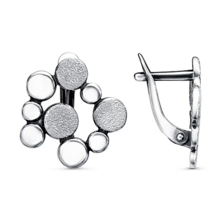 Earrings "Molecules", echoing with oxidation
