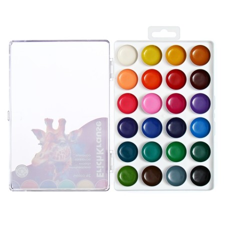 Watercolor 24 Colors Erichkrause "Safari", with UV brightness protection, in the box-2