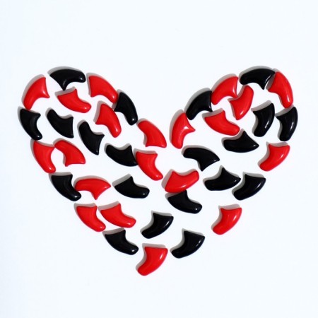 Puppy claws "Duet Antitsarapas" (40 pcs), size XS, black-red-4