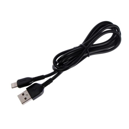 Hoco X20, Lightning cable - USB, 2.4 A, 1 m, PVC braid, black-3