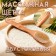 Brush massage bath made of natural bristles, with a handle, smooth