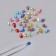 Decorative elements, rhinestones "drop", voluminous, 12 cells, multi -colored