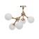 Chandelier "Molecule" 5he27 gold 60x55x52 cm