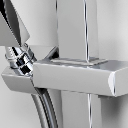 Shower set of Wasserkraft A143, watering can 1 mode, stand, hose, chromium-4