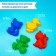 Set for playing sand, 8 molds, scoop, watering can, rake, Mix colors
