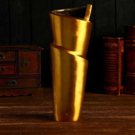 Vase "Martin" aluminum 15x15x37 cm