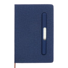 Leduced Diary A5, 96l, Lin, Holder for phone/tablet/handles, blue