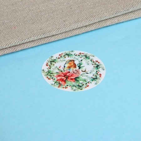 Stickers in the rolls "Wreaths", 500 pcs, 3.8 x 3.8 cm-4