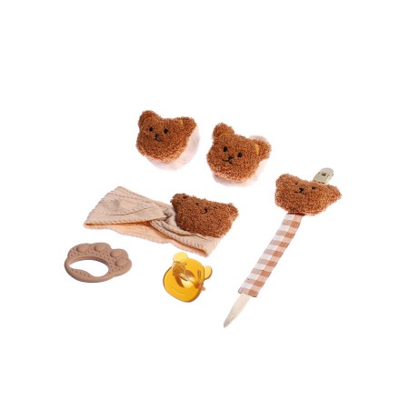 Gift set, 5 items "Bear" beige, crush me-1