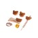 Gift set, 5 items "Bear" beige, crush me