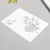 Plastic stencil "branches" 24x16 cm