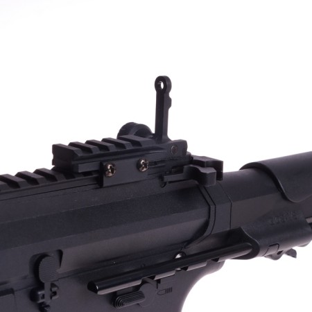 A child’s machine gun with metal elements, shoots gel bullets, battery-6