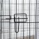 A cell for dogs and cats, a two -tier 70 x 50 x 60 cm, black