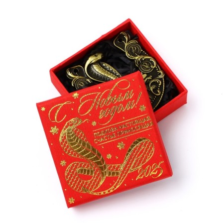 New Year's horseshoe in the box "New Year: Cash Good luck", 5.5 cm-4