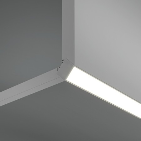 Aluminum profile of hidden installation LED Strip Alm-502-S-2M, 200x5x2.2 cm, silver color-5