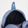 Set a youth backpack on a zipper of textiles, a chover, bag, cosmetic bag, pencil color blue