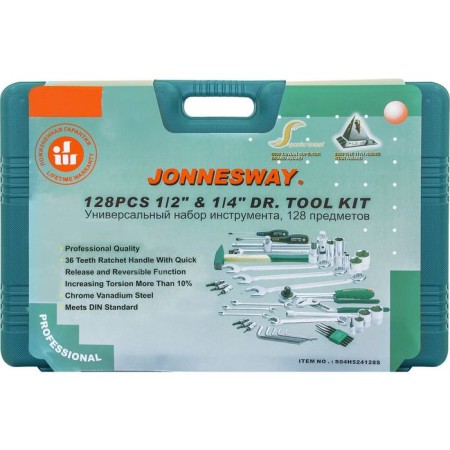 Set of end heads Jonnesway S04H524128S, 128 items-3