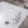Mixer for the sink RMS SL115-161, two-wound, non-rotary spout, chrome