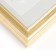 Photo frame Plastic "Gala" 10x15 cm, gold (plastic screen)