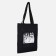 Shoper bag without fastening, black color