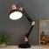 Joel table lamp E27 40W black and gold 15x15x63 cm Risalux