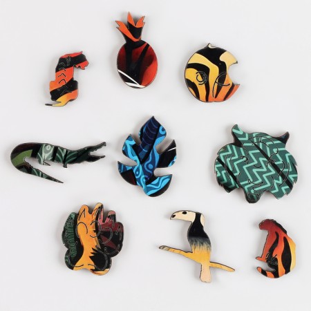Puzzles wooden curly "Tiger", 174 elements-6