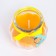 Aromatic candle in the bank "pot", orange, 9x7.5cm