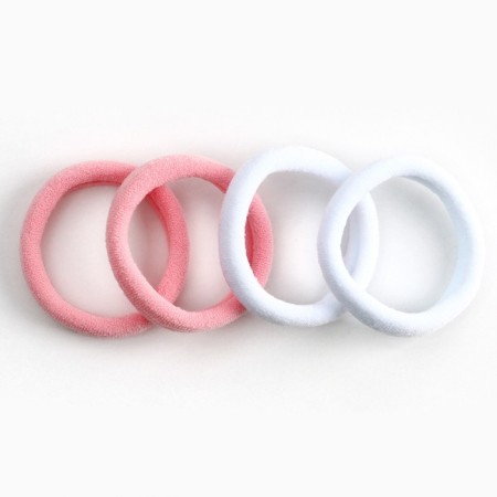 Hairpins, elastic bands, hair crab "tender", pale pink tones-3