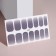 Manicure films, 14 pcs, with sparkles, graphite color
