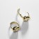 Earrings with rhinestones Xuping seductiveness, white gold color