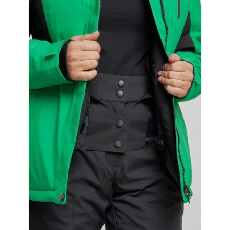 Ski jacket female, size 50, green color-8