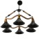 Chandelier 85209/6 E27 40W Black 76x76x58-112 cm Bayerlux