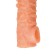 Kokos nozzle is realistic with additional stimulation, TPE, bodily, 15.6 cm, m
