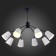 Ceiling EVOLUCE lamp. Sle155942-08. Mario. 8x40 watts, E14, 79x79x54 cm, black color