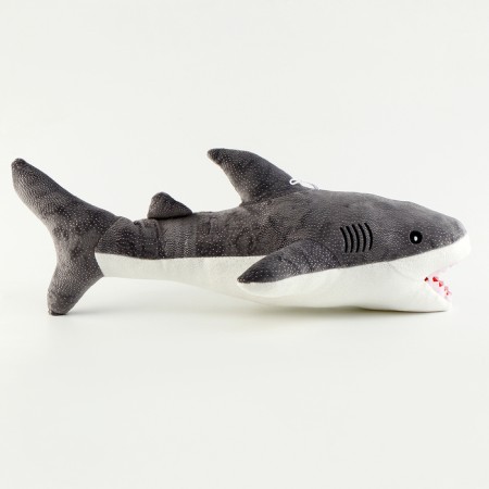 Soft toy "Shark", 55 cm, gray color-2