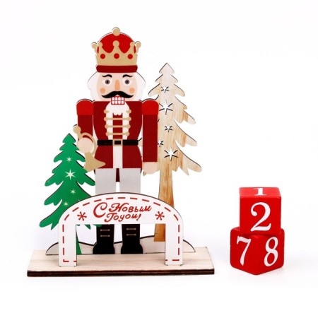 Eternal calendar "Nutcracker" 14 × 5.5 × 18 cm-4