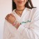 Silicone bracelet "reflective" romance, set of 10 pcs., Mix color, 6 cm