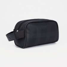 Cosmetic bag with lightning, black color