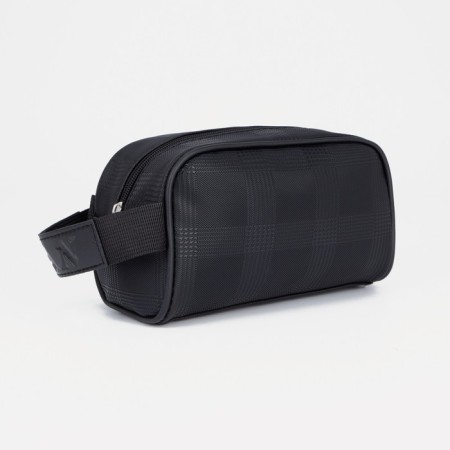 Cosmetic bag with lightning, black color