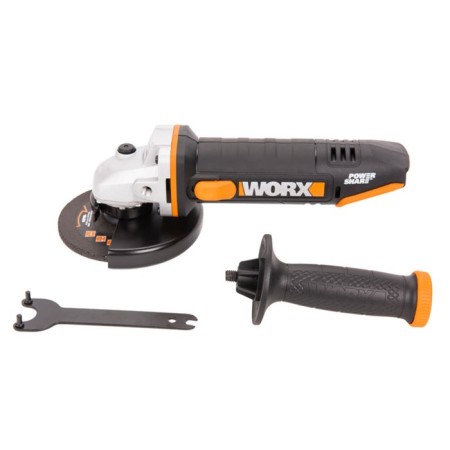 Corner grinder battery Worx WX803.9, 20 V, D = 125 mm, M14, without ZU and AKB, case-4
