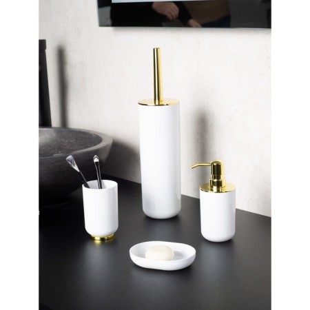 Ersh for the toilet alba, white color/gold-1