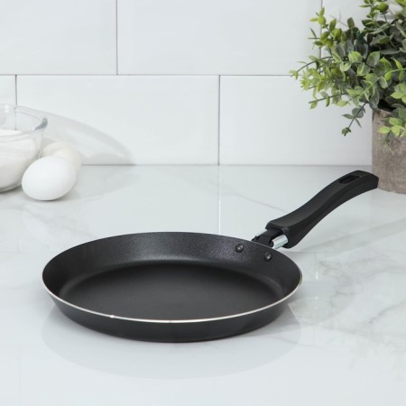 Pancake pan PROMO, D = 22 cm, plastic handle, anti -stick coating, black color
